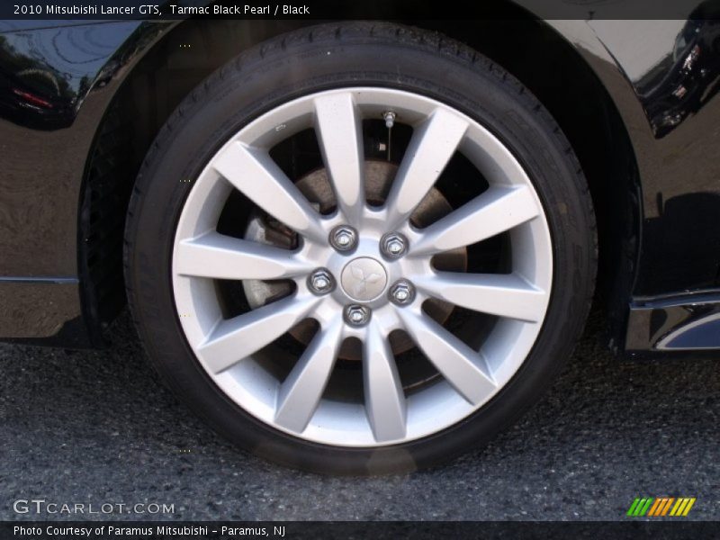 Tarmac Black Pearl / Black 2010 Mitsubishi Lancer GTS