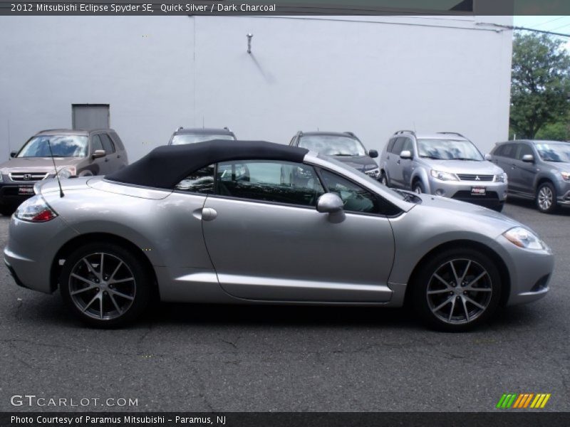 Quick Silver / Dark Charcoal 2012 Mitsubishi Eclipse Spyder SE
