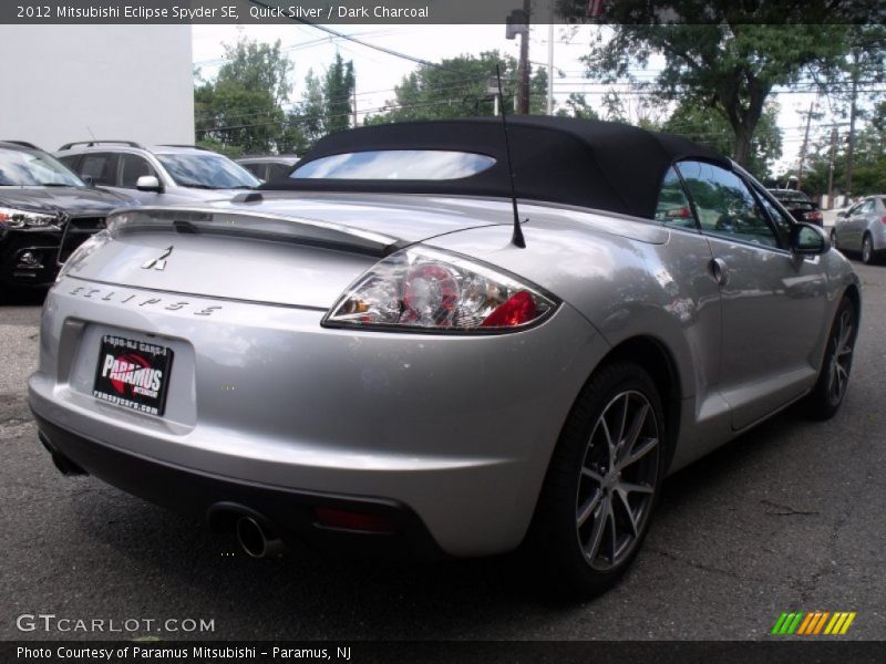 Quick Silver / Dark Charcoal 2012 Mitsubishi Eclipse Spyder SE
