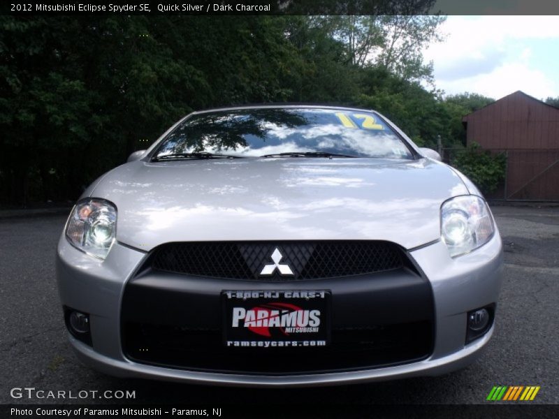 Quick Silver / Dark Charcoal 2012 Mitsubishi Eclipse Spyder SE