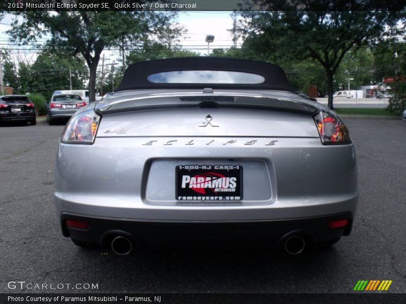 Quick Silver / Dark Charcoal 2012 Mitsubishi Eclipse Spyder SE