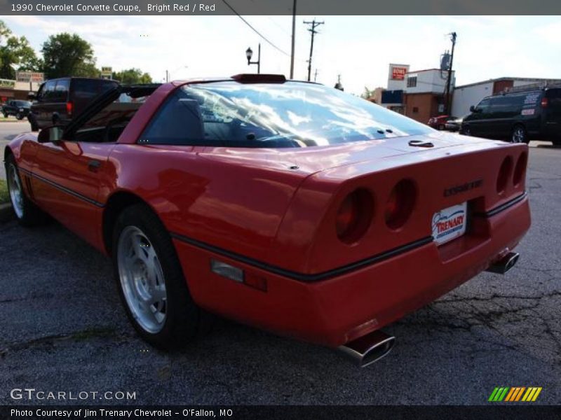 Bright Red / Red 1990 Chevrolet Corvette Coupe