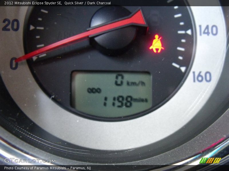 Quick Silver / Dark Charcoal 2012 Mitsubishi Eclipse Spyder SE