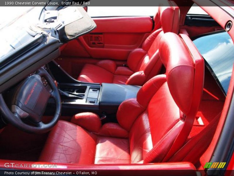  1990 Corvette Coupe Red Interior