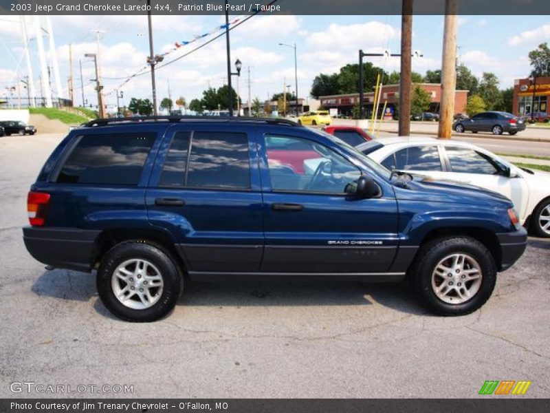 Patriot Blue Pearl / Taupe 2003 Jeep Grand Cherokee Laredo 4x4