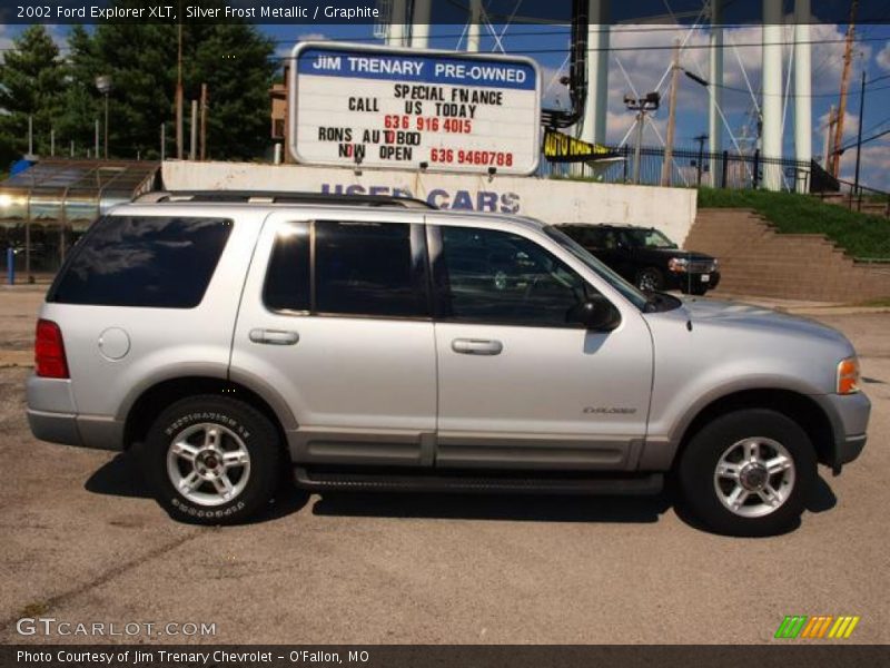 Silver Frost Metallic / Graphite 2002 Ford Explorer XLT