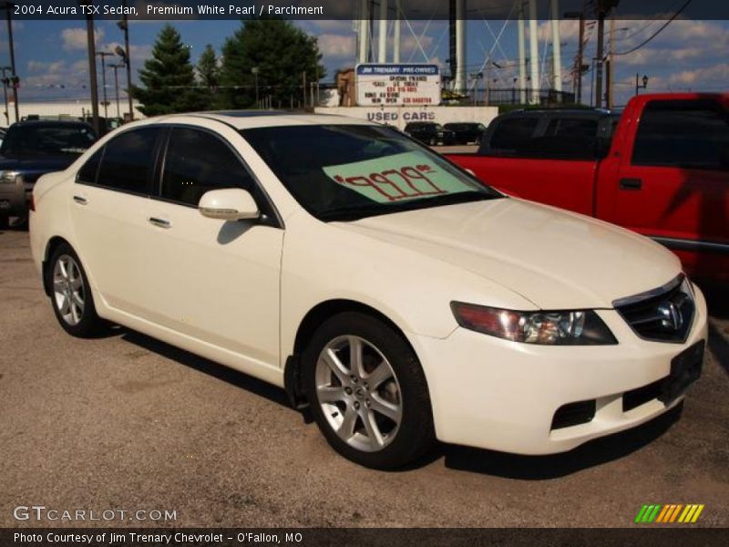 Premium White Pearl / Parchment 2004 Acura TSX Sedan