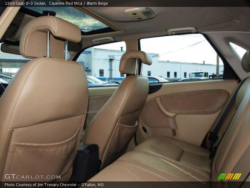 Cayenne Red Mica / Warm Beige 1999 Saab 9-3 Sedan