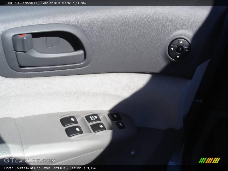 Glacier Blue Metallic / Gray 2008 Kia Sedona LX
