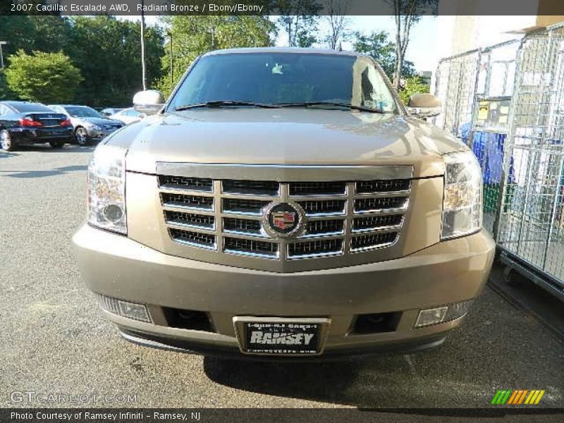 Radiant Bronze / Ebony/Ebony 2007 Cadillac Escalade AWD