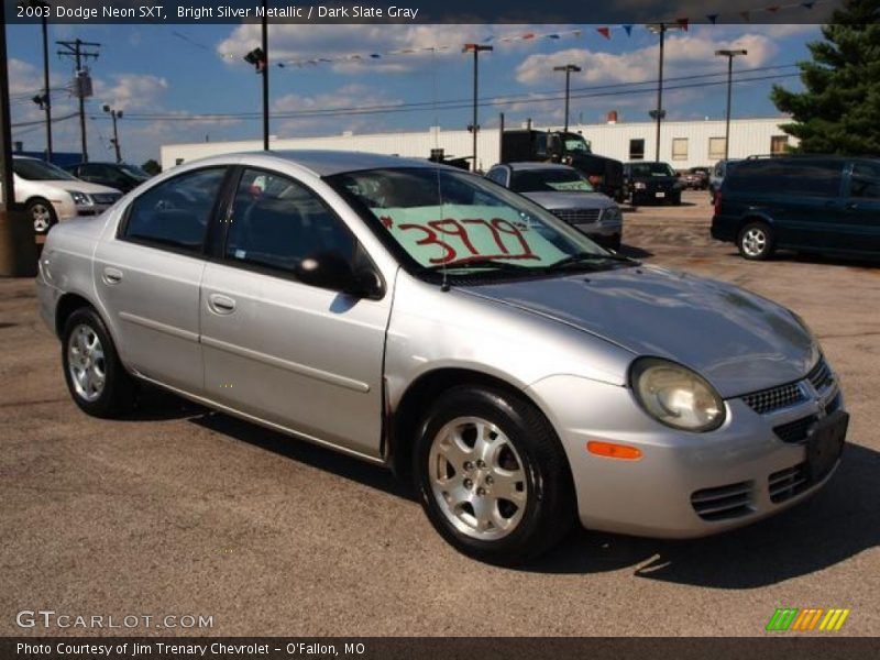 Bright Silver Metallic / Dark Slate Gray 2003 Dodge Neon SXT