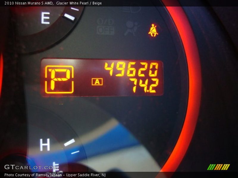 Glacier White Pearl / Beige 2010 Nissan Murano S AWD