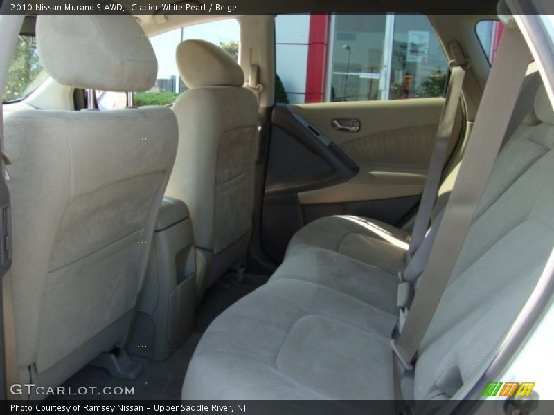 Glacier White Pearl / Beige 2010 Nissan Murano S AWD