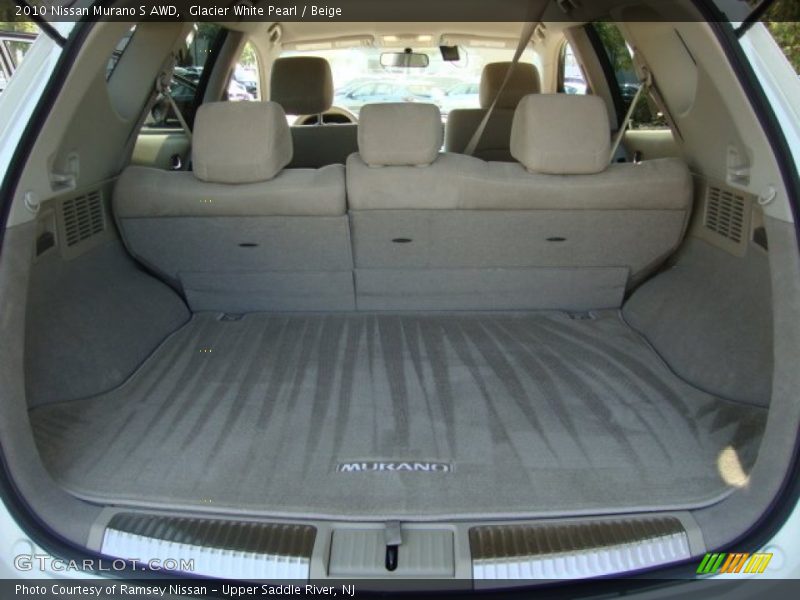Glacier White Pearl / Beige 2010 Nissan Murano S AWD