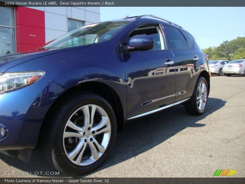 Deep Sapphire Metallic / Black 2009 Nissan Murano LE AWD