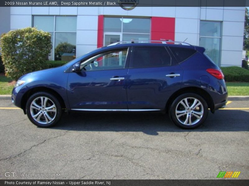 Deep Sapphire Metallic / Black 2009 Nissan Murano LE AWD
