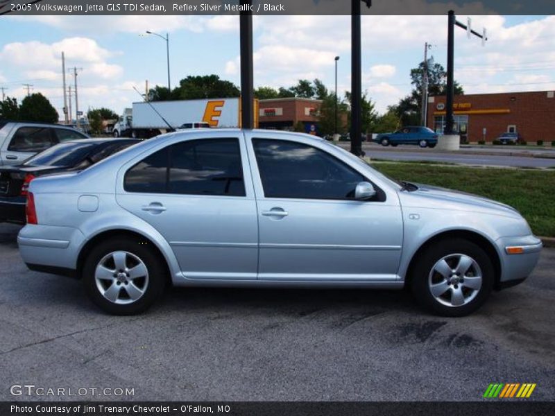Reflex Silver Metallic / Black 2005 Volkswagen Jetta GLS TDI Sedan