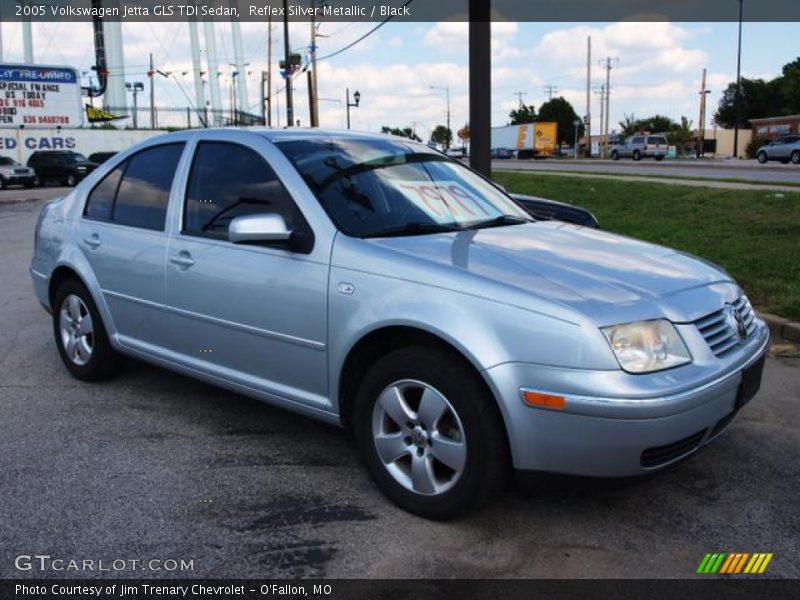 Reflex Silver Metallic / Black 2005 Volkswagen Jetta GLS TDI Sedan