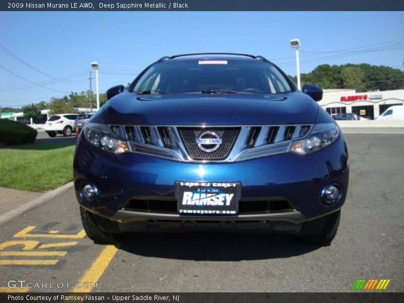 Deep Sapphire Metallic / Black 2009 Nissan Murano LE AWD