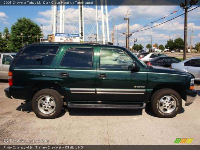 Dark Green Metallic / Tan/Neutral 2003 Chevrolet Tahoe LS