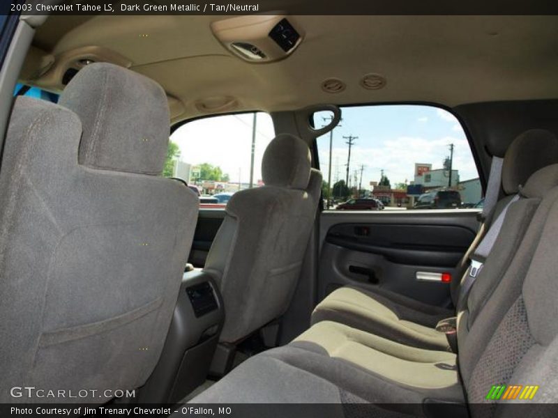 Dark Green Metallic / Tan/Neutral 2003 Chevrolet Tahoe LS