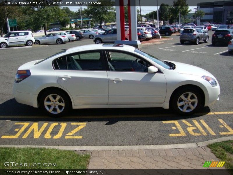 Winter Frost Pearl / Charcoal 2009 Nissan Altima 2.5 SL