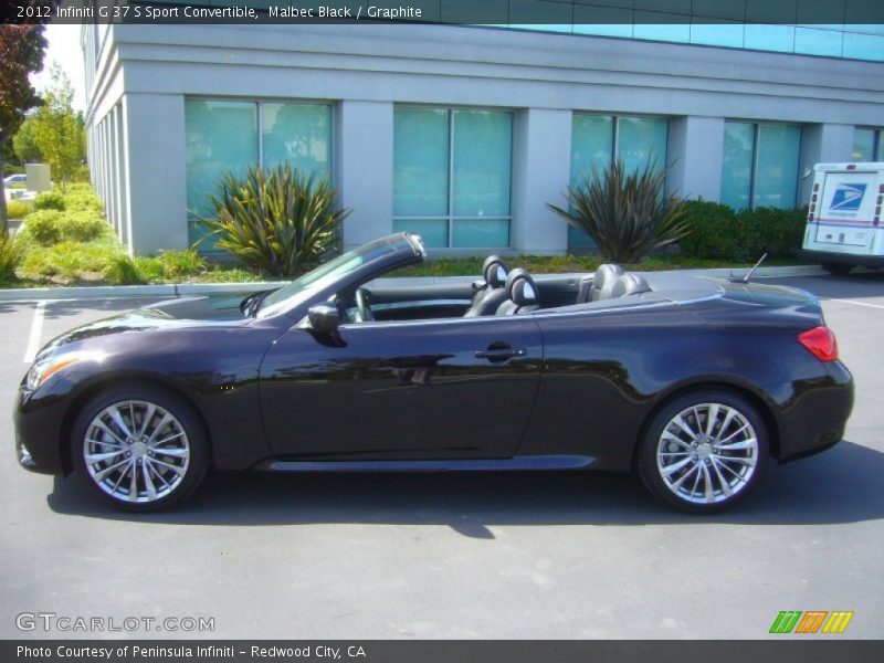  2012 G 37 S Sport Convertible Malbec Black