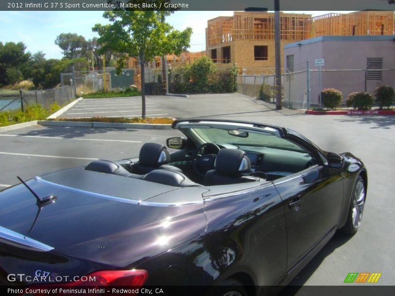 Malbec Black / Graphite 2012 Infiniti G 37 S Sport Convertible