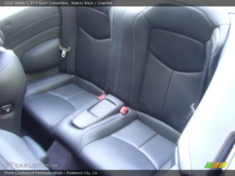 Rear Seat of 2012 G 37 S Sport Convertible