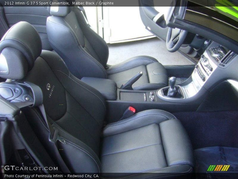 Malbec Black / Graphite 2012 Infiniti G 37 S Sport Convertible