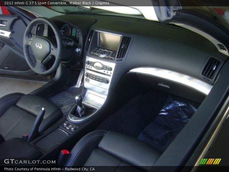 Malbec Black / Graphite 2012 Infiniti G 37 S Sport Convertible