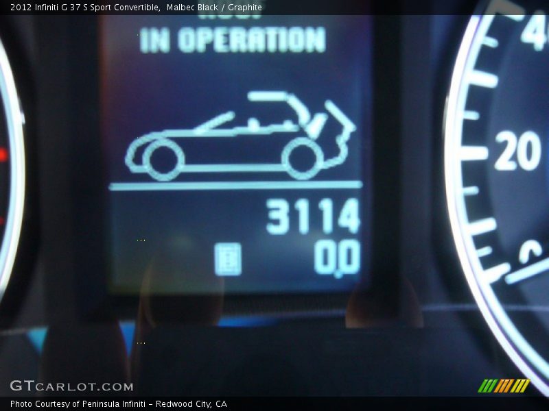 Malbec Black / Graphite 2012 Infiniti G 37 S Sport Convertible