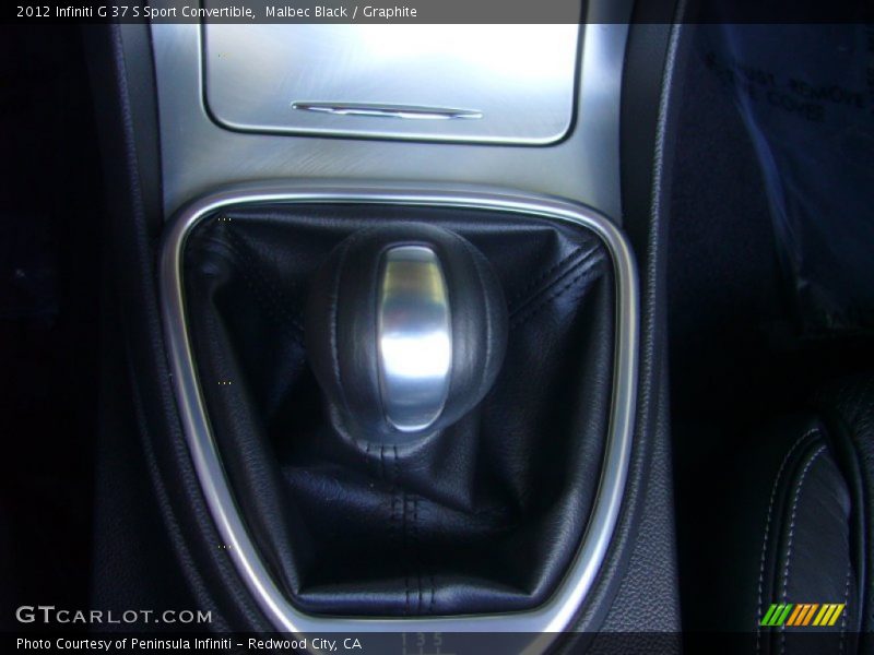 Malbec Black / Graphite 2012 Infiniti G 37 S Sport Convertible