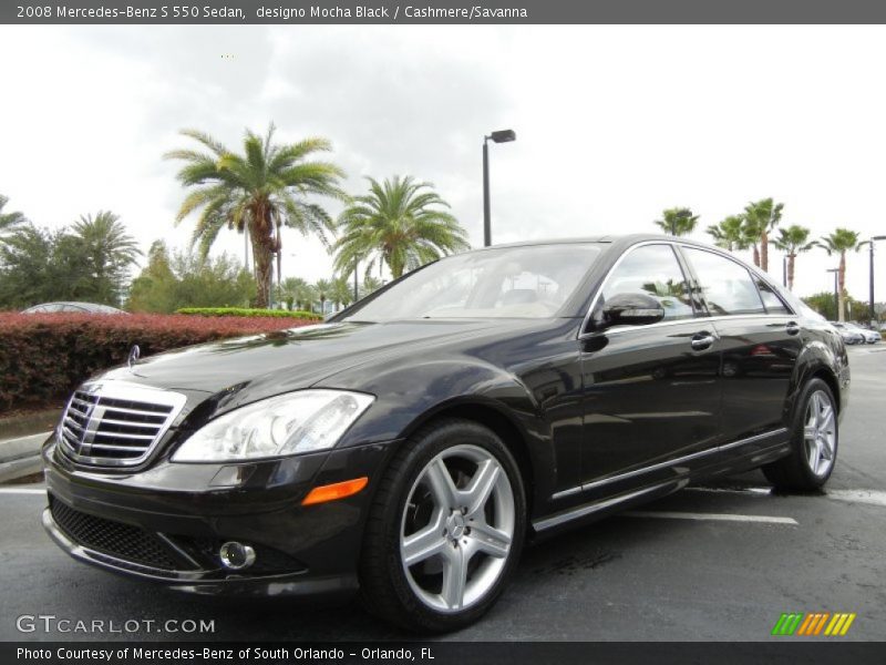Front 3/4 View of 2008 S 550 Sedan