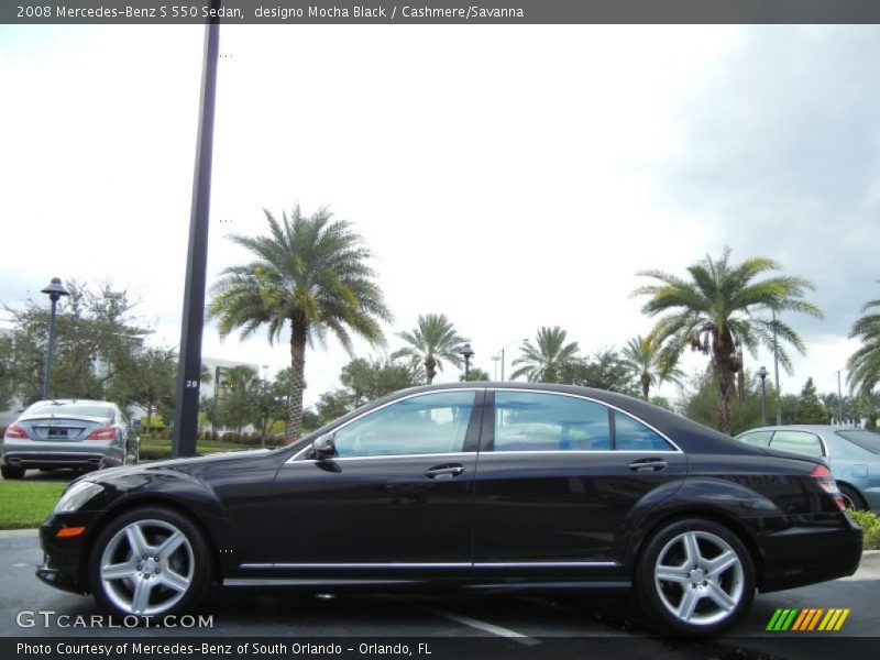  2008 S 550 Sedan designo Mocha Black
