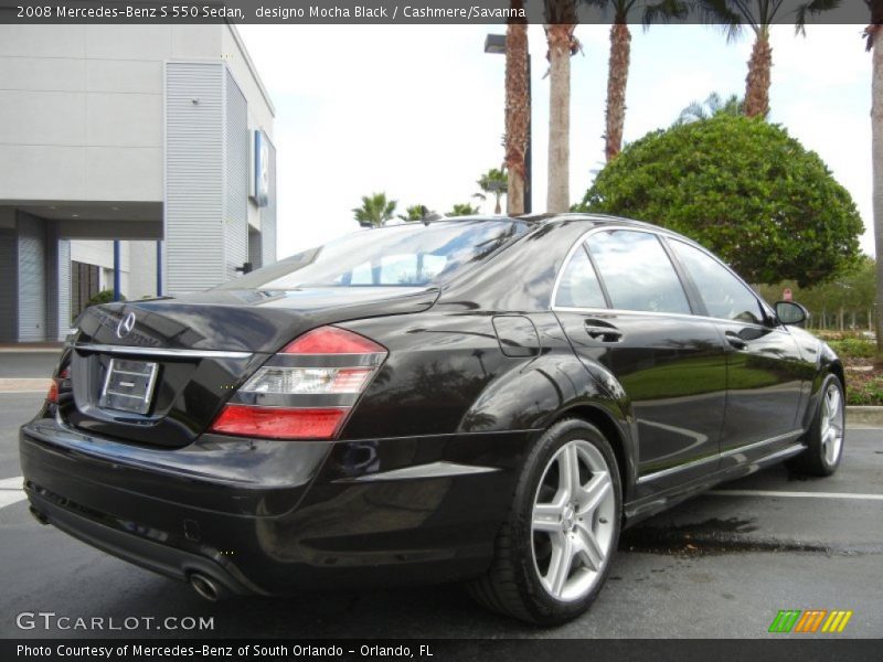 designo Mocha Black / Cashmere/Savanna 2008 Mercedes-Benz S 550 Sedan