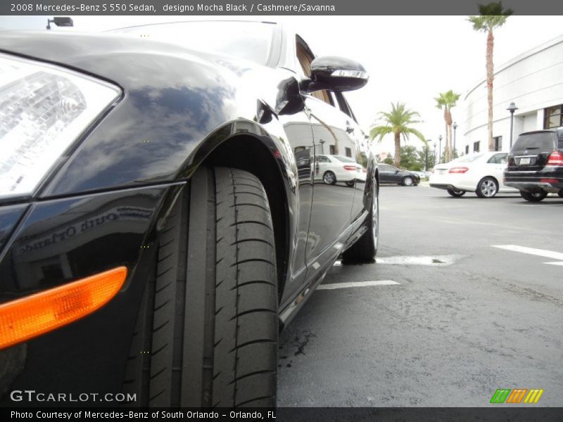 designo Mocha Black / Cashmere/Savanna 2008 Mercedes-Benz S 550 Sedan