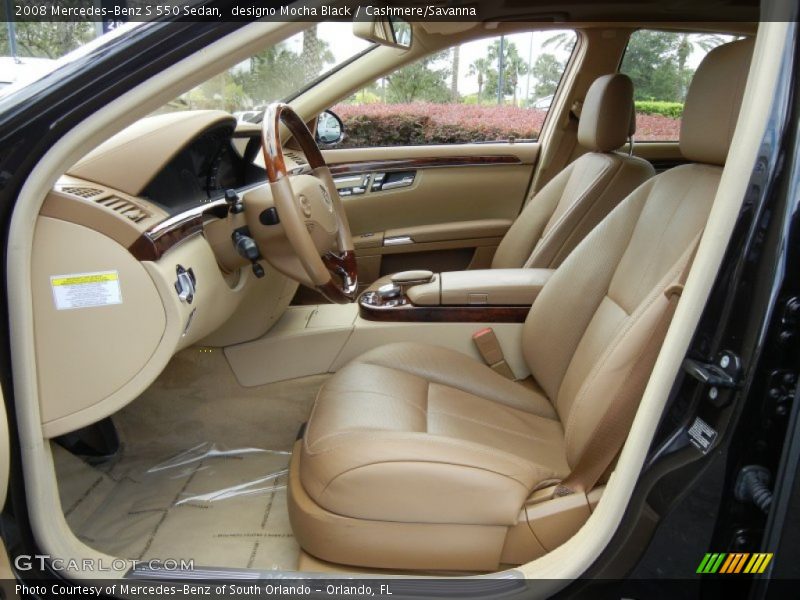 2008 S 550 Sedan Cashmere/Savanna Interior