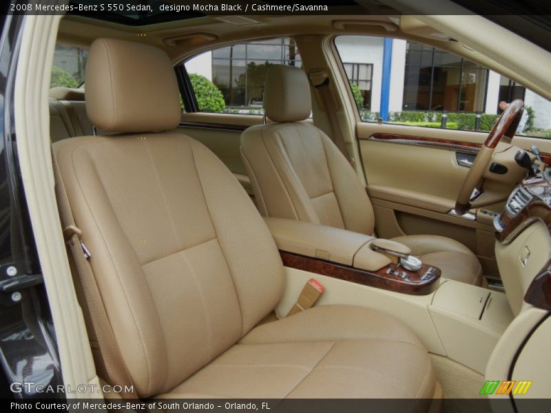Front Seat of 2008 S 550 Sedan