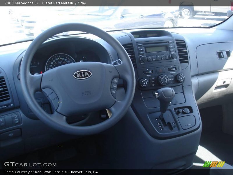 Claret Red Metallic / Gray 2008 Kia Sedona LX