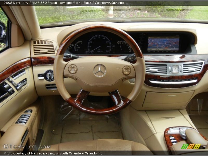 Dashboard of 2008 S 550 Sedan