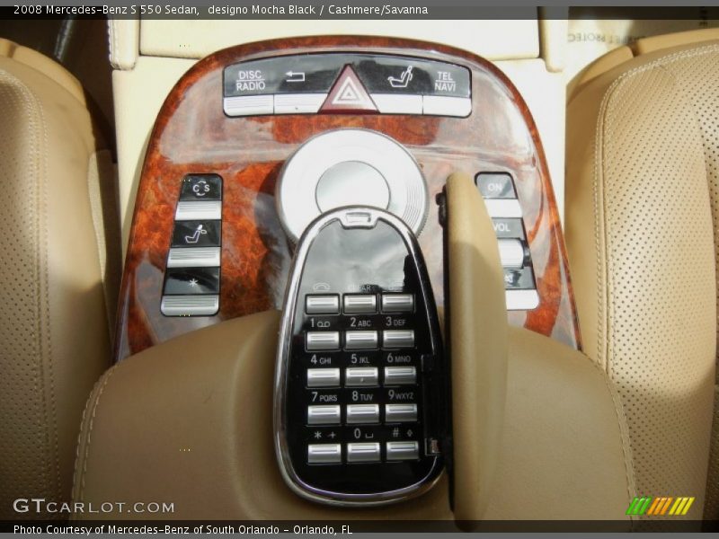 Controls of 2008 S 550 Sedan