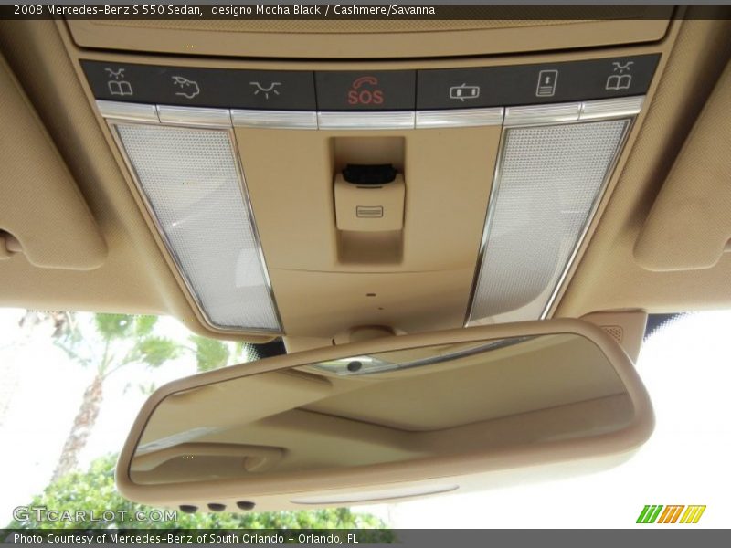 Controls of 2008 S 550 Sedan