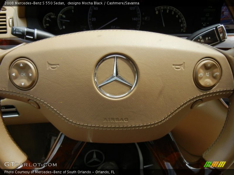 Controls of 2008 S 550 Sedan