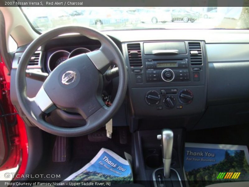 Red Alert / Charcoal 2007 Nissan Versa S