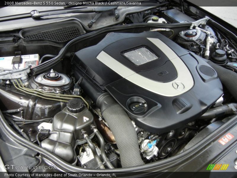  2008 S 550 Sedan Engine - 5.5 Liter DOHC 32-Valve V8