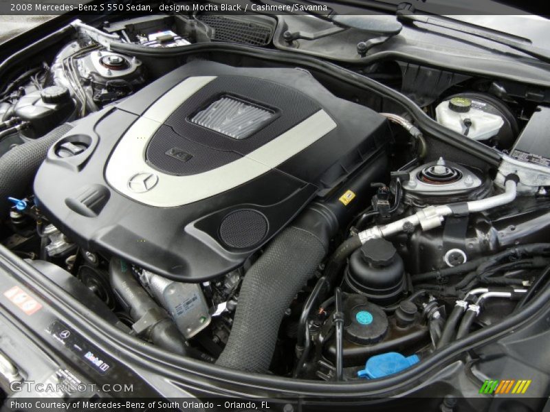  2008 S 550 Sedan Engine - 5.5 Liter DOHC 32-Valve V8