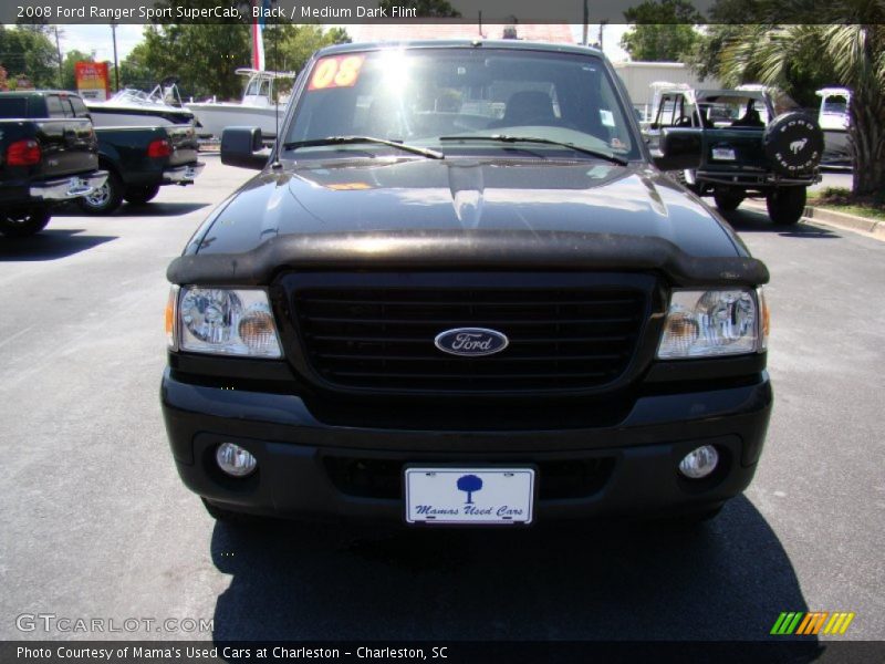 Black / Medium Dark Flint 2008 Ford Ranger Sport SuperCab