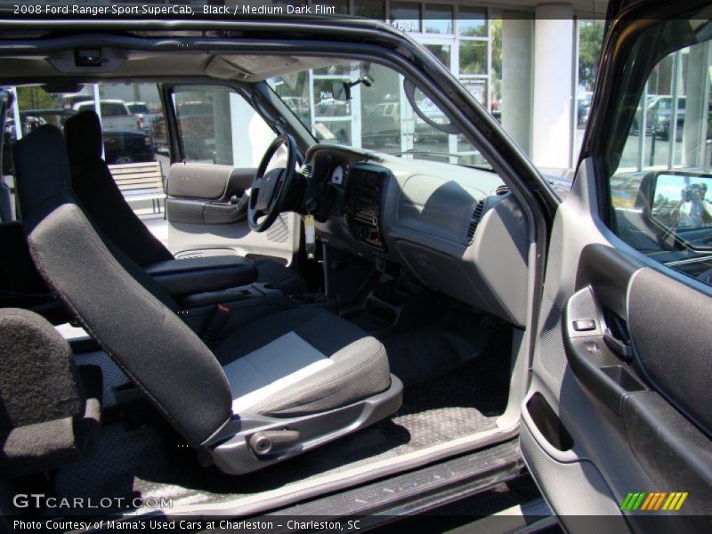 Black / Medium Dark Flint 2008 Ford Ranger Sport SuperCab