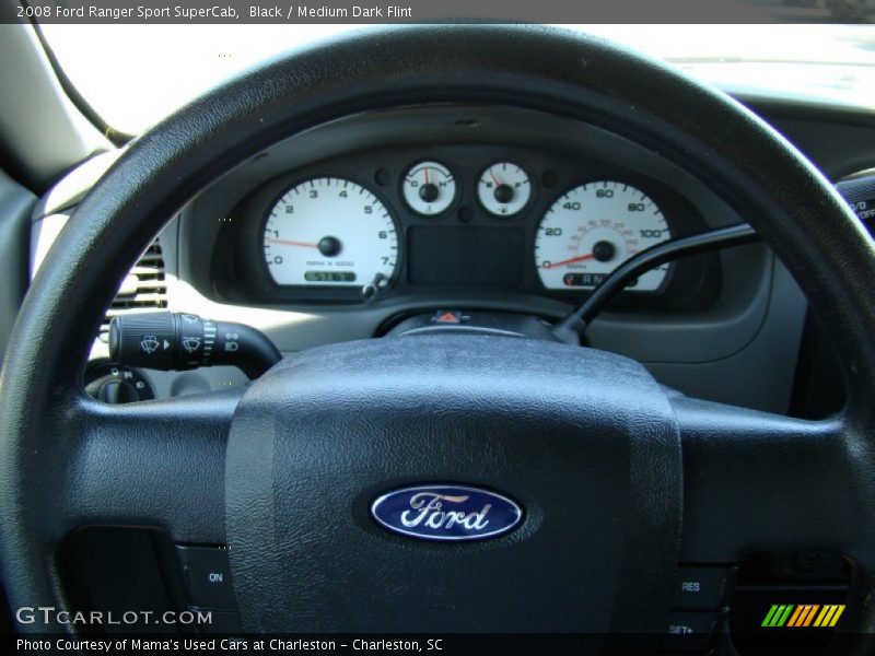 Black / Medium Dark Flint 2008 Ford Ranger Sport SuperCab